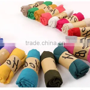 Solid Polyester Many Colors Scarf 180*85cm Scarf thumbnail-3