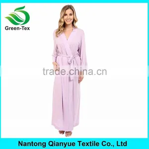 Bridesmaid Robe Women's Modal Bath Robes Long Robe Wholesale Rhinestone thumbnail-1