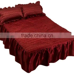 4 Pcs Satin Bedspreads Set thumbnail-1
