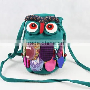 Yunnan Style Owl Backpack Kids Bag thumbnail-1