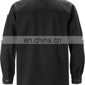 High Quality Construction 100 Cotton Work Shirts Anti Static fr Safety Work Shirt thumbnail-4