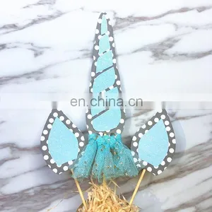 Newest Blue and Pink Unicorns Design Cake Topper Unicorn Party thumbnail-4