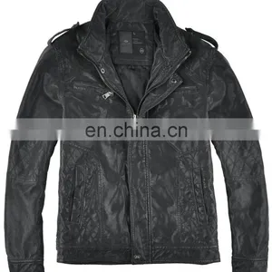 Classic Wearable Handsome Mens Pakistan Leather Jacket thumbnail-1
