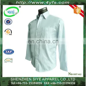 New Model Shirts High Quality Long-Sleeve Formal Business Shirt Model Man Shirt of 100% Cotton thumbnail-1