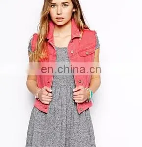 New Arrival Fashion Jacket for Women With Sleeveless Design, 100% Manufacturer Customized Ladies Jacket thumbnail-1
