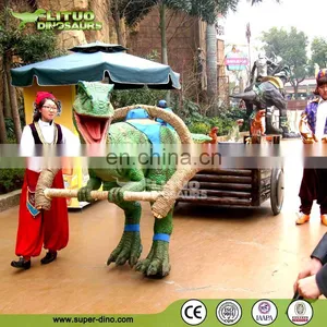 Animatronic Walking Dinosaur With Carriage thumbnail-1