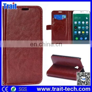 Crystal Grain Pattern Wallet Style Magnetic Flip Stand PC+PU Leather Case for Meizu MX4 thumbnail-5
