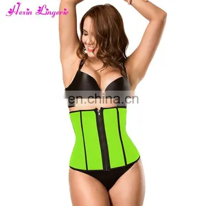Women Body Slim Shaper Custom Sports Training Trimmer Private Label Waist Trainer With Steel Boned thumbnail-1