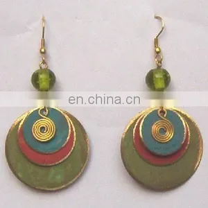 Beautiful Brass Fashion Earrings thumbnail-1