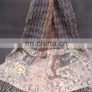 (SUPER DEAL) PURE WOOL SHAWL thumbnail-1