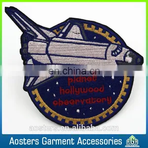 Design Cheap Badge Logo Fashion Brand Name Embroidered Badge thumbnail-1