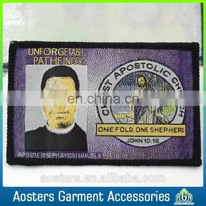 Customize High Quality Overlock Woven Badge for Clothing thumbnail-5