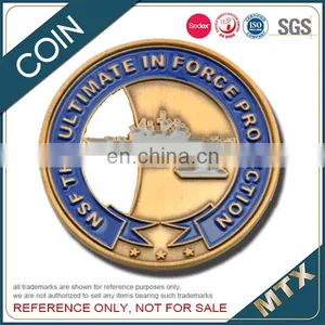 Copper Stamped Imitation Hard Enamel Souvenir Coin thumbnail-1