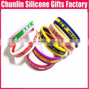 New Coimg 3 Layers Silk Printing Silicone Wristbands thumbnail-1