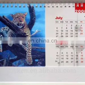 Cheap 3D Lenticular 2018 Design Table Desk Wall Perpetual Advent Calendar Printing Custom thumbnail-6