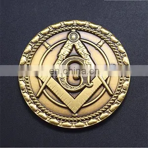 Hot Sell Antique Masonic Challenge Coins thumbnail-1