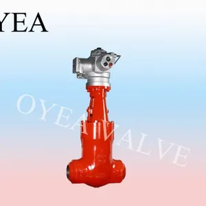 ANSI Wcb Cast Steel Forged Steel Stainless Steel High Pressure High Temperature Power Station Pressure Seal Motorized Electric Power Station Gate Valve thumbnail-1