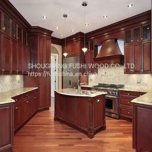 Wooden Kitchen Cabinet Supplied by China Kitchen Cabinet Factory thumbnail-1