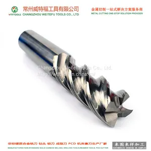 WTFTOOLS HRC55 4 Flutes Tungsten Carbide End Milling Cutter With High Performance thumbnail-1