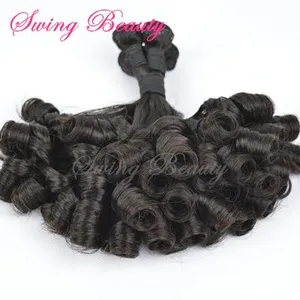 100% Natural Remy Human Hair Weaving Bundles Extensions Fumi Curly thumbnail-1