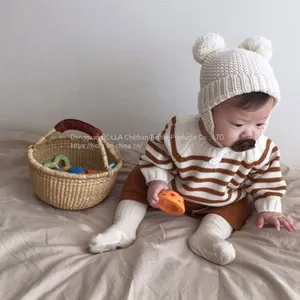 2020 Fashionable Warm Newborn Baby Clothes Cute Striped Toddler Suit Clothes thumbnail-1