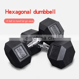 Factory Direct Sales Cheap Dumbbell Sets For Sale Gym Dumbbells Set Hex Rubber Dumbbells thumbnail-6
