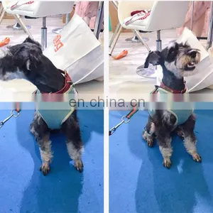 Dog Safety Vest Harness Pet Dog Adjustable Cute Design Chest Strap Breathable Jean Dog Chest Harness thumbnail-5