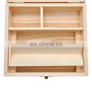 HQP-XJ18 HongQiang Custom Wooden Cigar Humidor Gift Box Cigarette Case thumbnail-7
