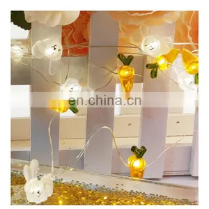 New Design LED Easter Bunny Rabbit Copper Wire Light for Ins Hot Home Decorative Night Lights Holiday Lighting Decoration thumbnail-1