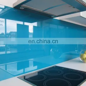 High Gloss Decorative Wall Tile Painted Kitchen Glass Splashback thumbnail-5