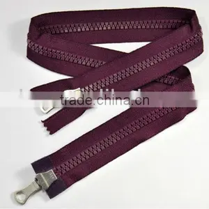 Wholesales No.8 Plastic Zipper With Two Sliders thumbnail-1