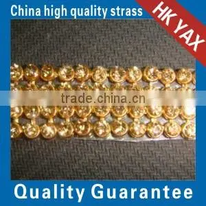 0525C Fashion DMC Crystal Stones Chains, China A Grade Crystal Stones Chains, Crystal Stones Chains for Dress thumbnail-1