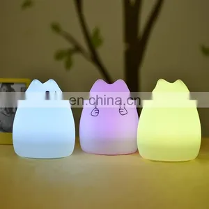 Soft Cute Cat Silicone Night Lamp Led Pat Night Light for Kids thumbnail-4
