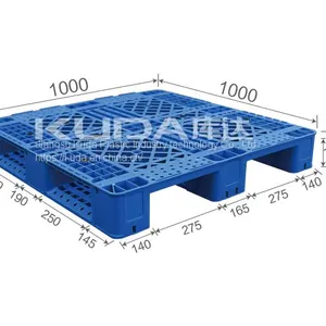 High-density Virgin PE of China Manufacturer 1010D WGCZ PLASTIC PALLET(BUILT-IN STEEL TUBE) thumbnail-1