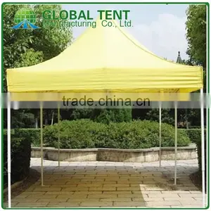 Steel Folding Marquee Tent Frame 3x3m ( 10ft X 10ft),30mm, With Yellow Canopy & Valance(Unprinted) thumbnail-1