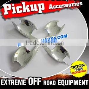 2015 Auto Car Accessories Chrome Door Handle Bowl Cover For 2015 Triton L200 thumbnail-1
