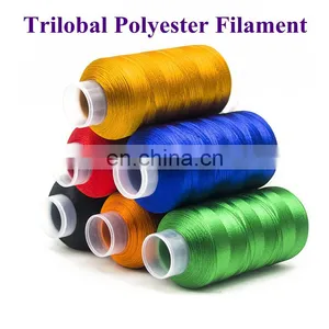 Shinny Polyester Embroidery Threads 1kg Hilos de Seda Para Bordar Lubricado Con 5000 Metros thumbnail-2