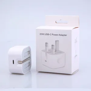 Travel Phone Charger USB C Phone Charger UK Fold Plug PD 20W Fast Wall Charger Adapter For Mobile Phone thumbnail-5