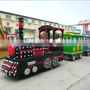 Zoo Kids Electron Steam Tourist Old Fashion Battery Operated Trackless Train thumbnail-1