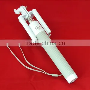 Professional Wired Monopod Selfie Stick Headphone Cable Control With CE Certificate thumbnail-4