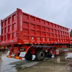 Heavy Duty Dump Semi-trailer Export Semi-trailer Iron Ore Powder Transport Vehicle thumbnail-3