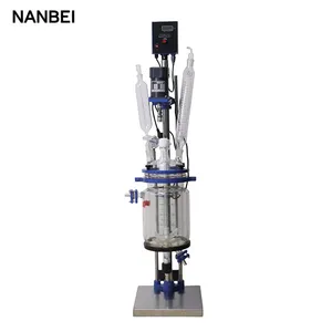 Small Jacketed Glass Reactor Double Layer Reaction Systems for Laboratory thumbnail-3
