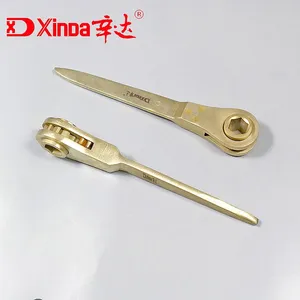 Xinda Explosion Proof Socket Ratchet Wrench Manufacturer Non Sparking Spanner Hand Tools Al-Br/Be-Cu thumbnail-1