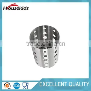 High Quality Thick Stainless Steel Circular Hole Tableware Cage Chopsticks Tube Storage thumbnail-1