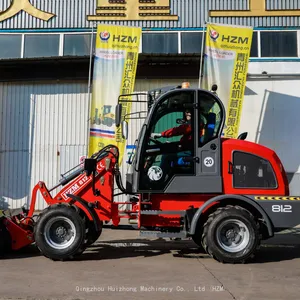 COMPACT HZM812T 1.2TON MINI TELESCOPIC WHEEL LOADERS WITH EURO5 ENGINE thumbnail-3