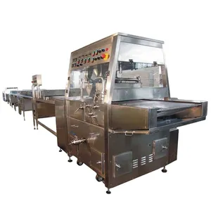 New Complete Automatic Chocolate Bar Candy Making Plant Core Including Pump Bearing Motor for Chocolate Cutting Coating Biscuit thumbnail-1