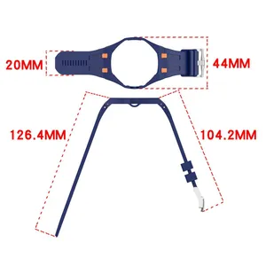 Sport Soft Rubber Silicone Watch Wristband Quick Release Watch Strap thumbnail-5