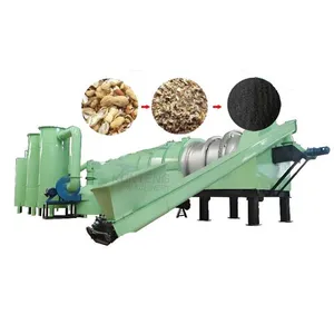 500kg/h Charcoal Making Machine Briquette Carbonization-furnace Charcoal Manufacturing Plant EPC thumbnail-1
