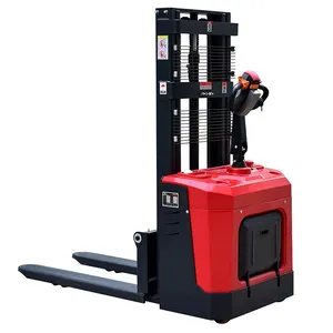 New Style 1.5 T Standing Position Electric Pallet Forklift Full Electric Pallet Stacker With Pedal thumbnail-4