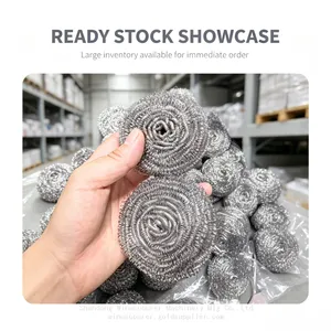 Industrial Grade Metal Scourer Remove Rust From Hardware Tools Stainless Steel Scrubber Ball thumbnail-4